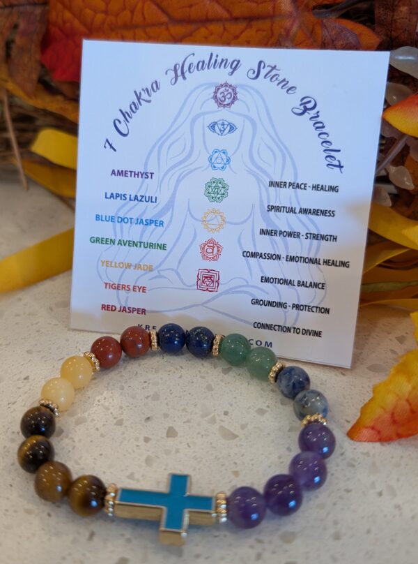 7 Chakras Healing Natural Stones Bracelet